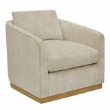 Henredon, Sillón Giratorio de Tela Henredon, Sillón Giratorio de Tela