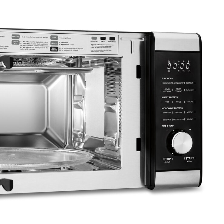 Cuisinart Microondas Inverter 3 en 1, con Freidora y Horno de Convección 0.9'