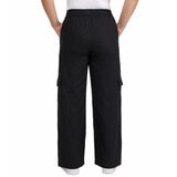 Chalc Industry Pantalones de Lino para Dama negro mediana