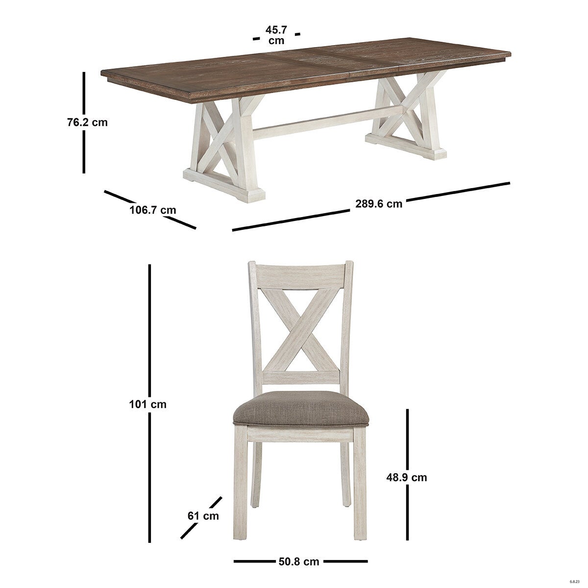 Universal Broadmoore, Juego de Comedor de 9 Piezas Universal Broadmoore, Juego de Comedor de 9 Piezas