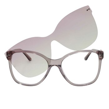 Cloe CLE.10013.0BRN.56 Armazón Oftálmico + Clip Solar Polarizado