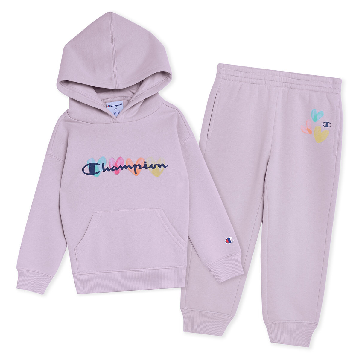 Champion Conjunto 2 piezas para Niños y Niñas Morado 4 Años