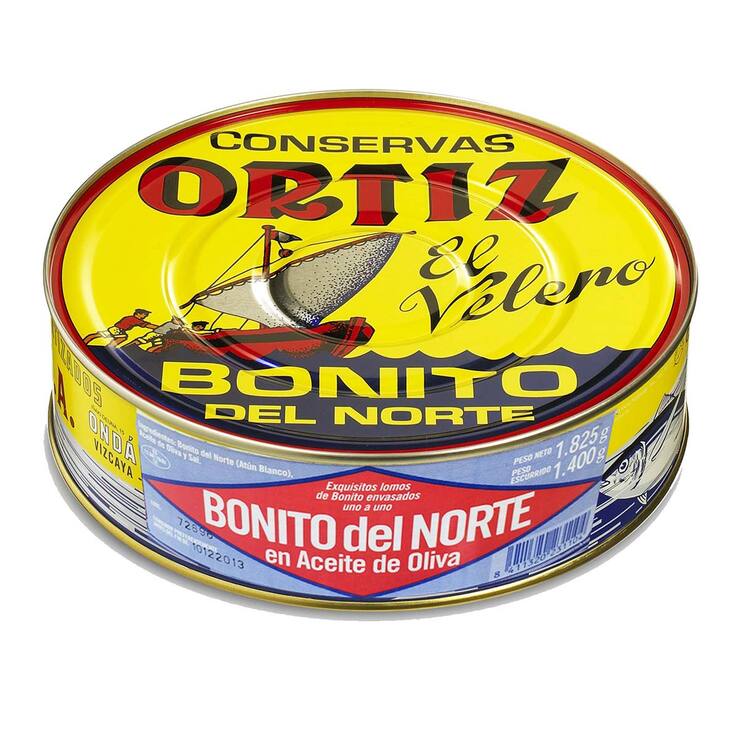 Ortiz Atún Blanco en Aceite de Oliva Pandereta 1.825 kg