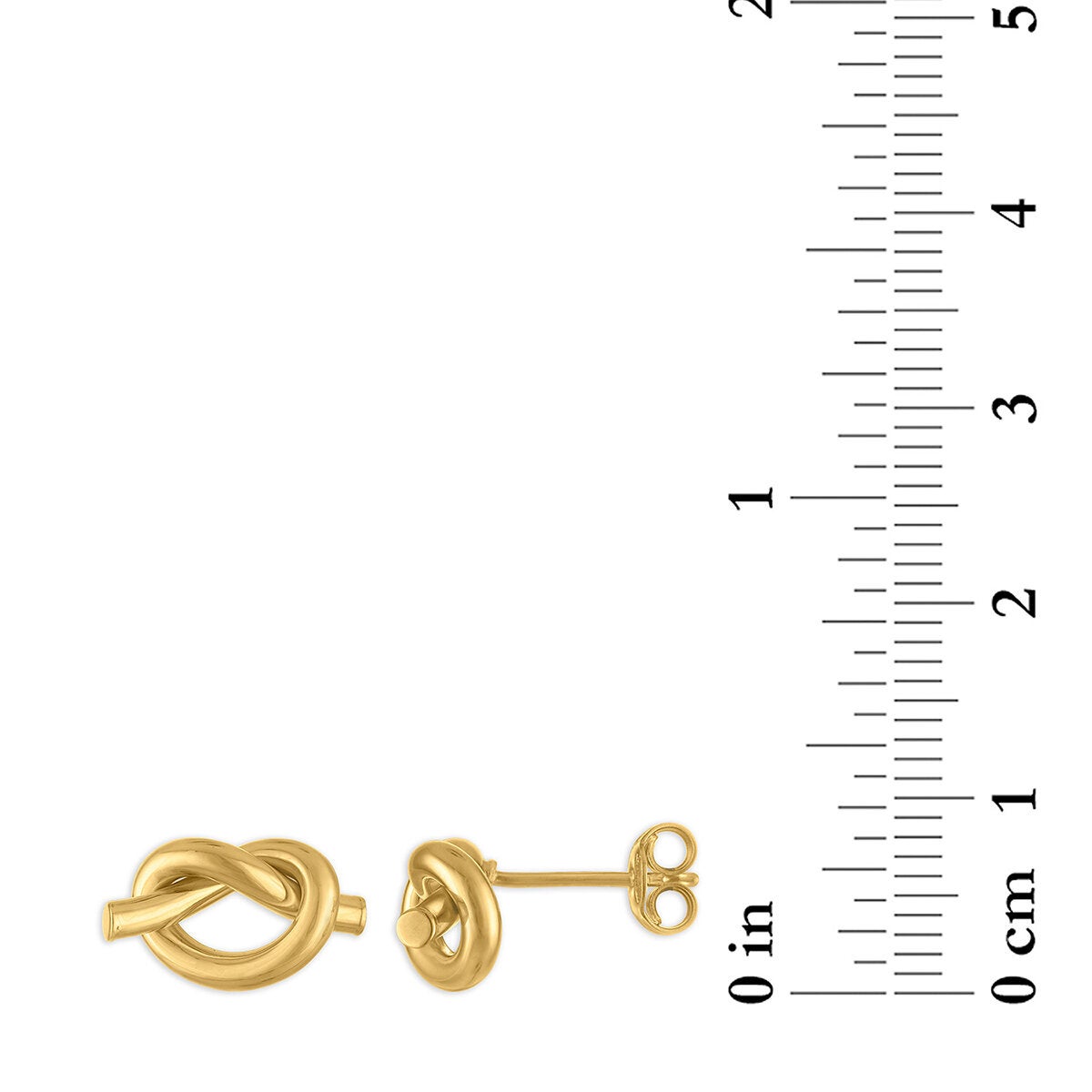 Aretes, Nudo de Amor, Oro Amarillo 14K Aretes, Nudo de Amor, Oro Amarillo 14K