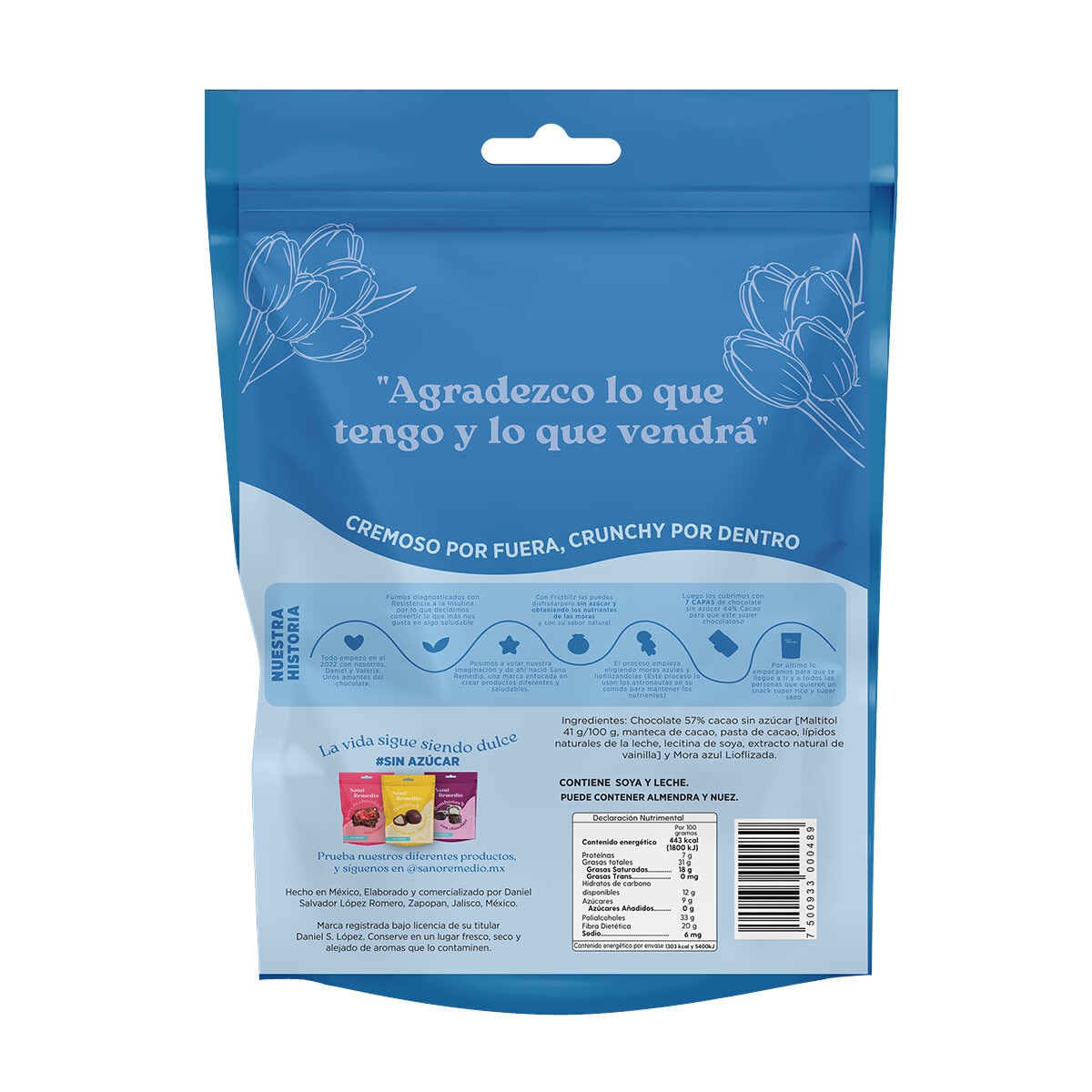 Frutbitz Blue Berrys Liofilizadas con Chocolate sin Azúcar 300 g