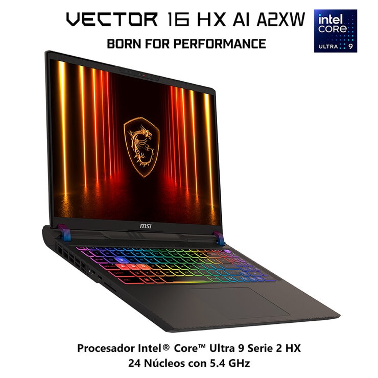 MSI Vector 16 HX AI A2XWIG 16" QHD+ Intel Core Ultra 9 16GB 1TB SSD