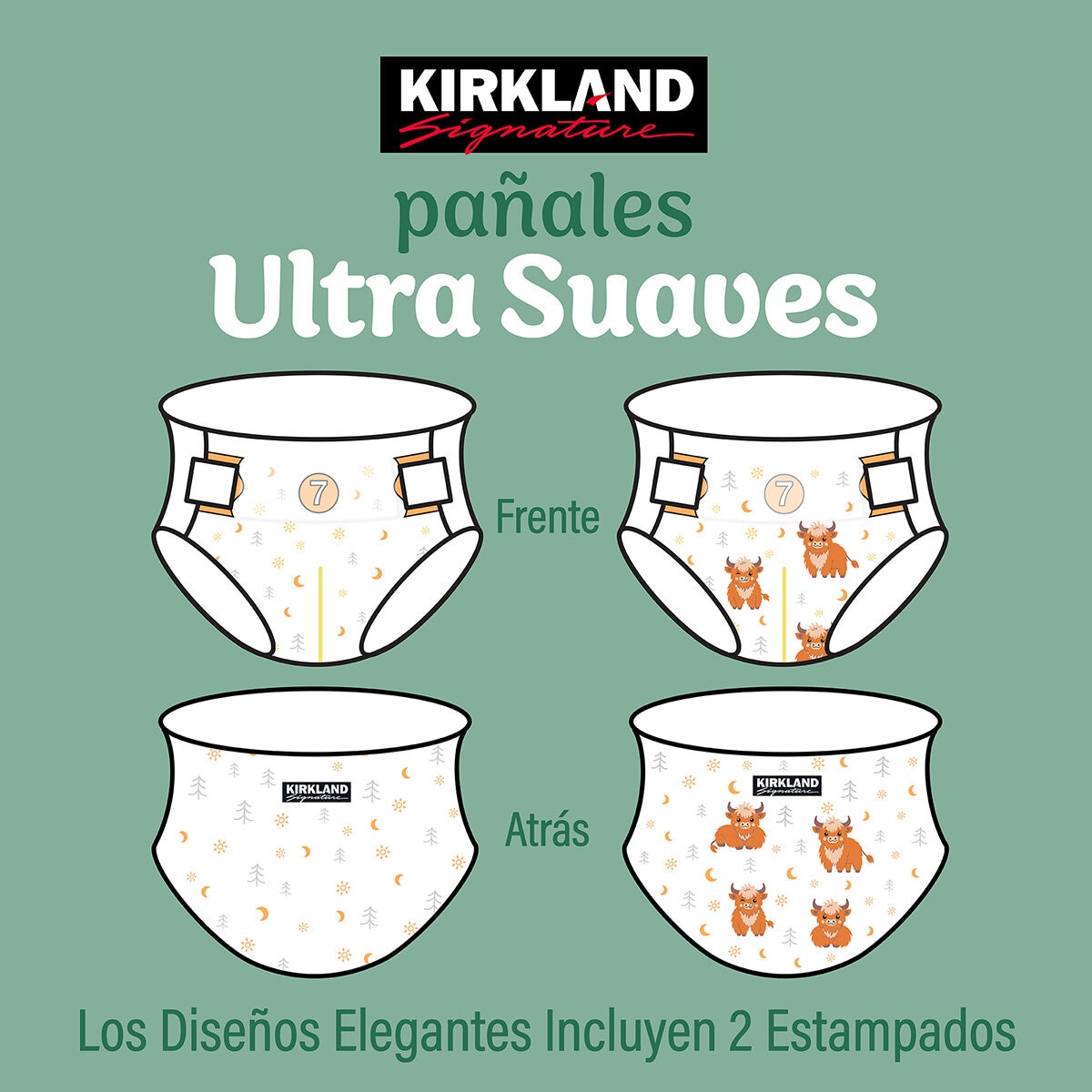 Kirkland Signature Pañales Etapa 7 Unisex 108 pzas Kirkland Signature Pañales Etapa 7 Unisex 108 pzas