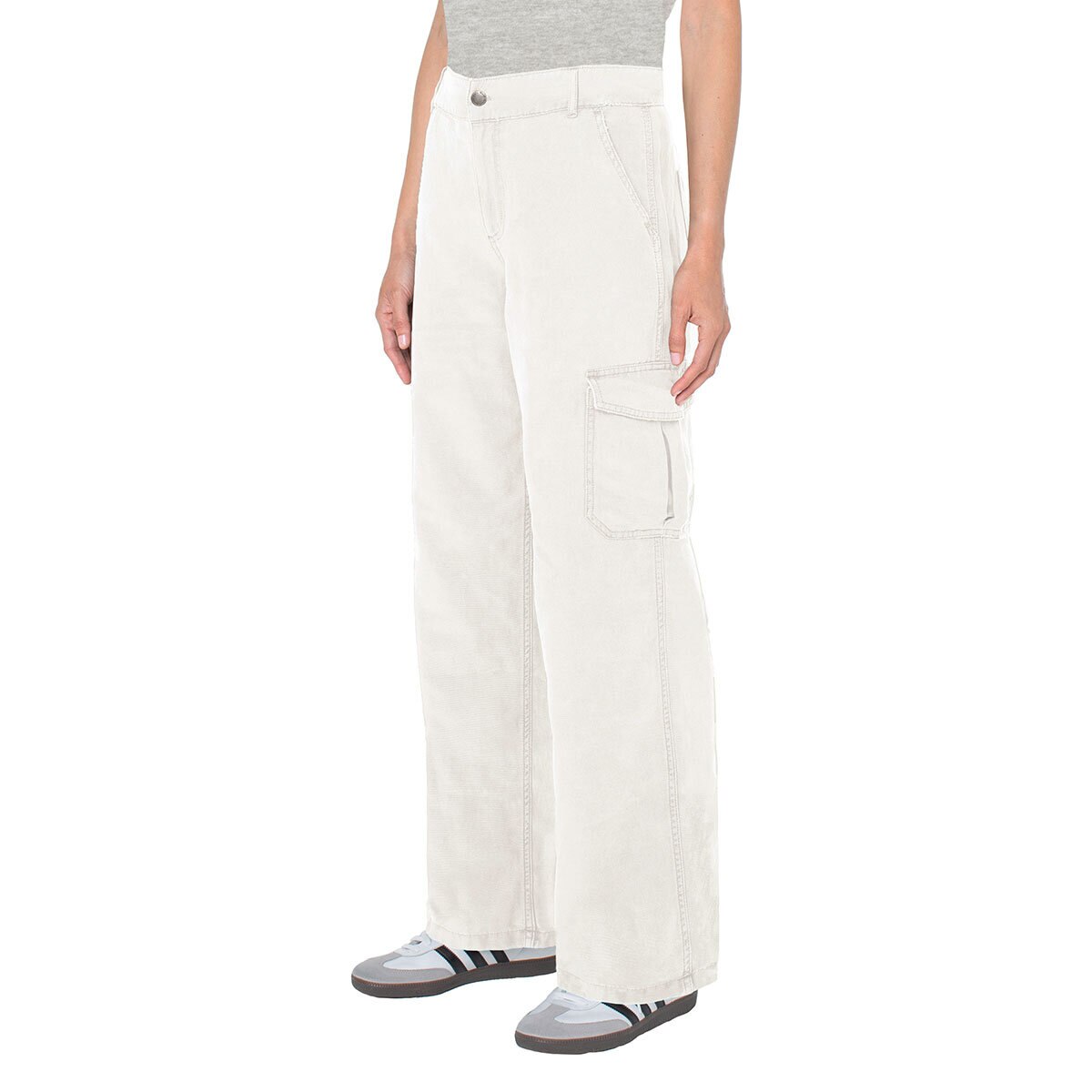 Well Worn Pantalones Cargo para Dama Blanco 8