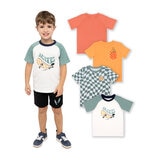 Pekkle Playera 4 piezas para Niños y Niñas Varias Tallas y Colores
