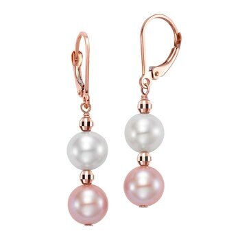 Aretes de Perlas, Oro de 14K