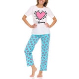 Keith Haring Conjunto de Pijama para Dama Azul Chica