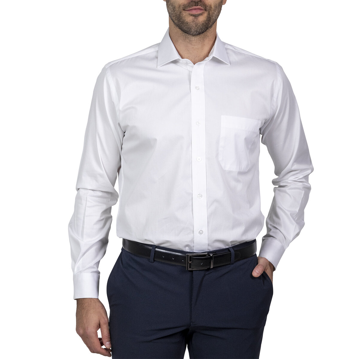 Nautica Camisa para Caballero Blanco Cuello 15.5 Manga 32/33