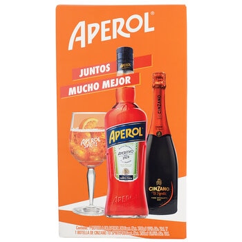 LICOR APEROL 700 ML +CINZANO 750ML C6L54P216