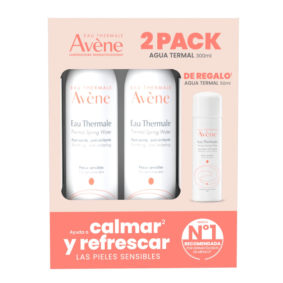 Avène Kit de Agua Termal 2 de 300 ml + 50 ml