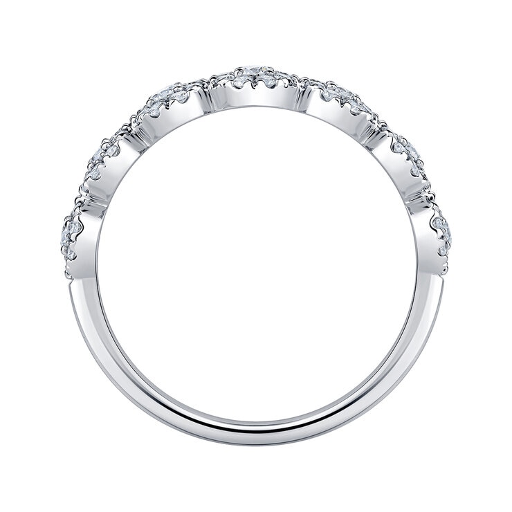 Anillo de Diamantes 0.50ctw, Oro Blanco 14K
