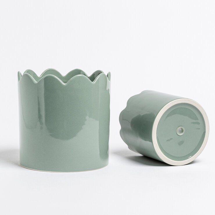 Over & Back, Inspiration Set de 2 Macetas Verde