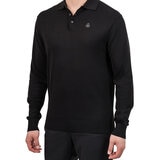 United Colors of Benetton Suéter tipo polo para Caballero Negro Chica