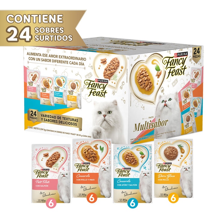 Fancy Feast Alimento Húmedo para Gato 24 pzas de 85 g
