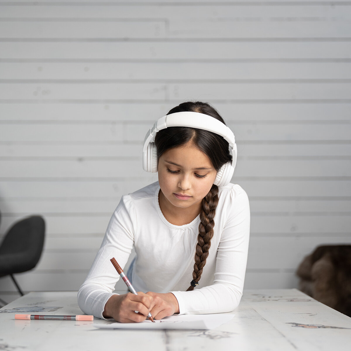 Onaoff Buddyphones Play Plus Audífonos Inalámbricos para Niños Blanco