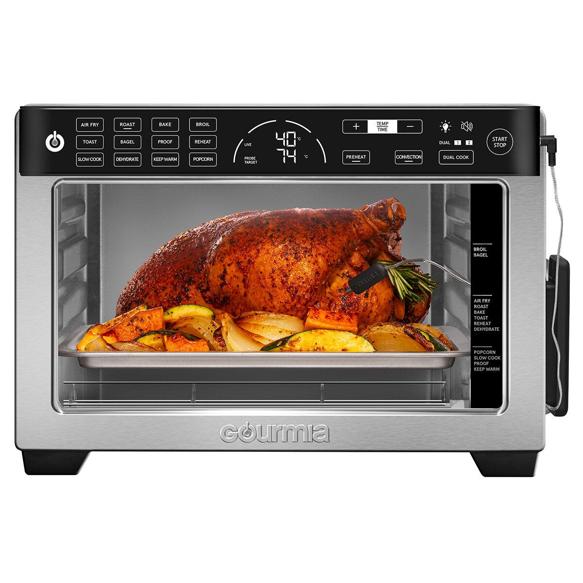Gourmia, Horno digital con freidora de aire 24L 12-en-1 Gourmia, Horno digital con freidora de aire 24L 12-en-1