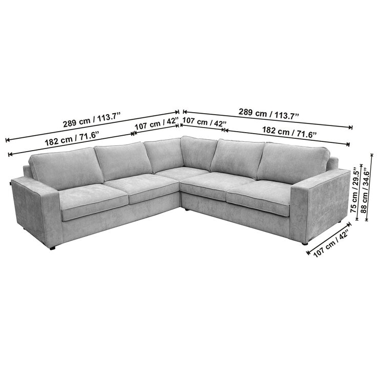 Muebles Liz, Rodius, Sala Modular De 3 Piezas Gris