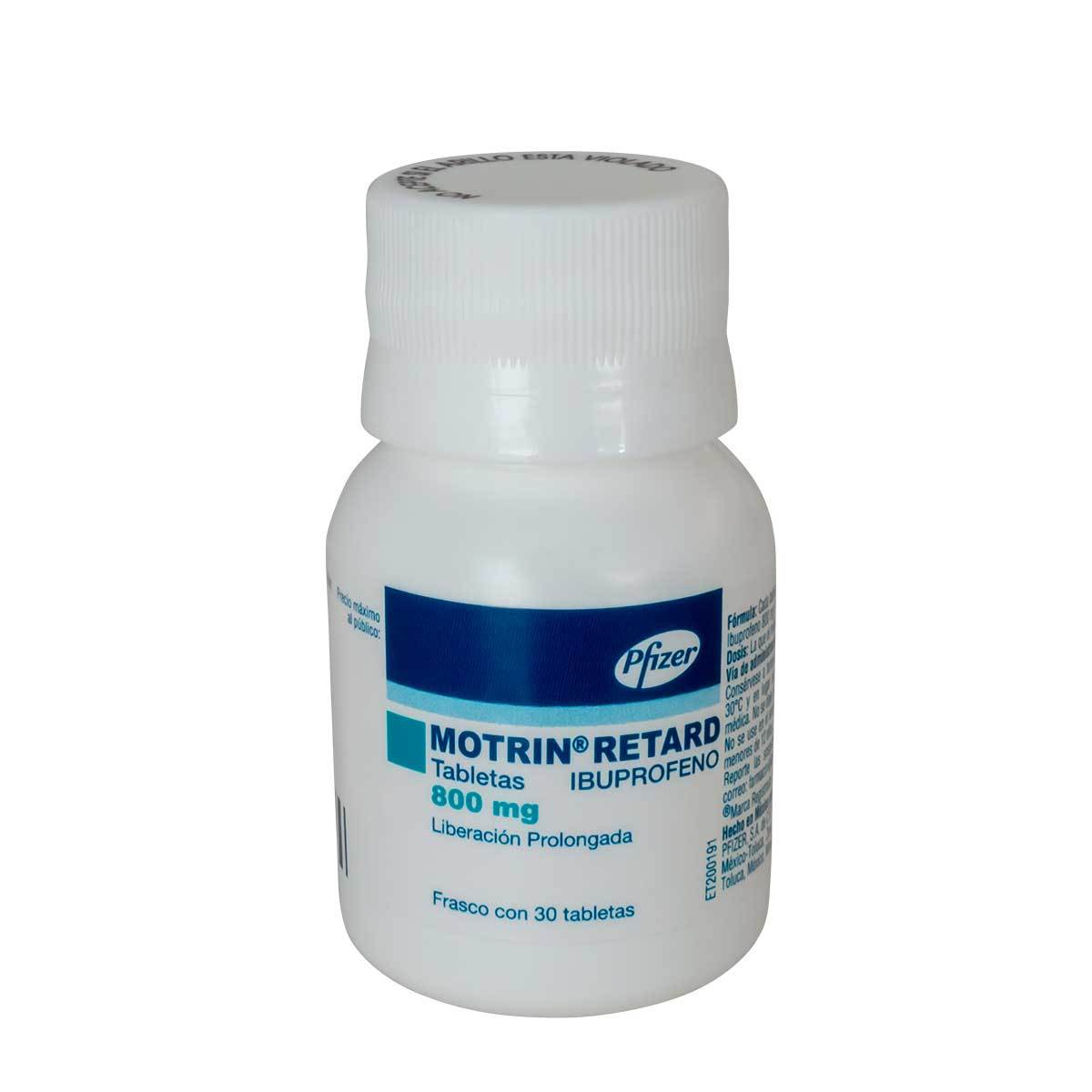 Motrin-Retard 800mg, 30 Tabletas