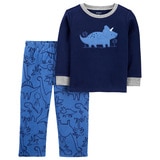Carter's, Pijama de 2 Piezas para Niño, Verde, 2T
