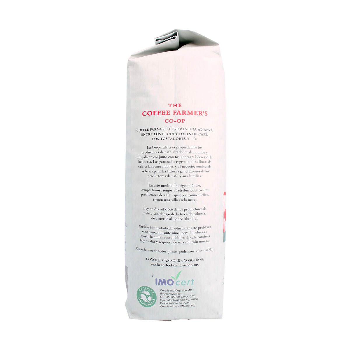 ﻿The Coffee Farmer’s Co-op Café Espresso 100% Orgánico Tostado Oscuro Grano Entero 1 kg