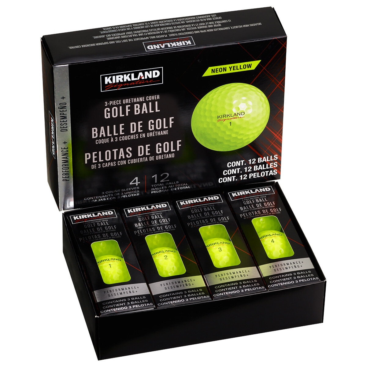 Kirkland Signature Pelotas de Golf Amarillas