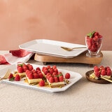 Over & Back Juego de 2 Bandejas de Cerámica