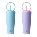 Reduce-Halo 2 Vasos Aislados al Vacío 946 mL, Morado/Azul