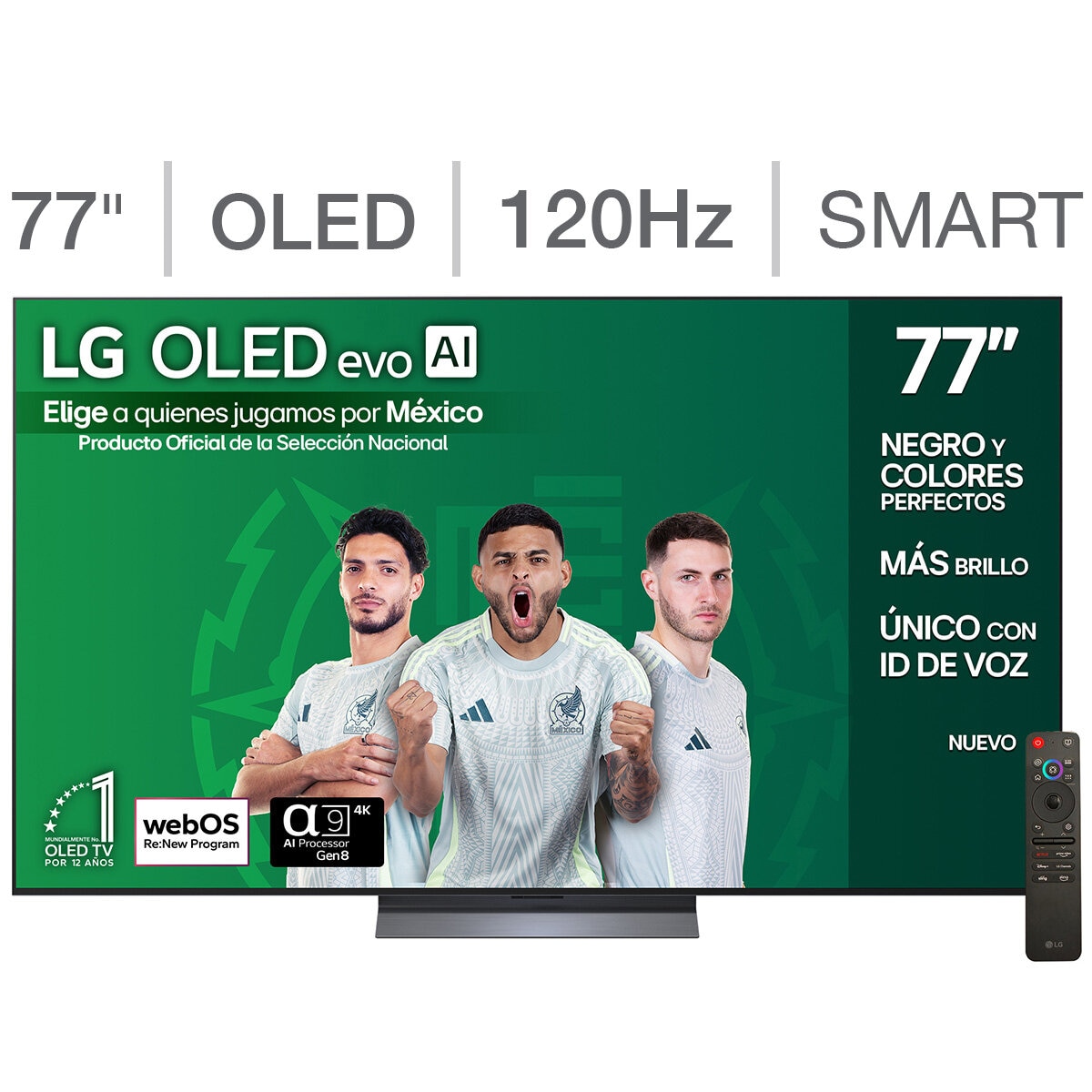 LG Pantalla 77" OLED 4K Smart TV