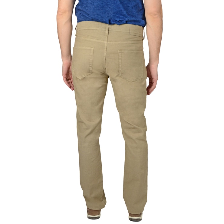 Tailor Vintage, pantalón de lino y algodón stretch, caqui, 38" x 30