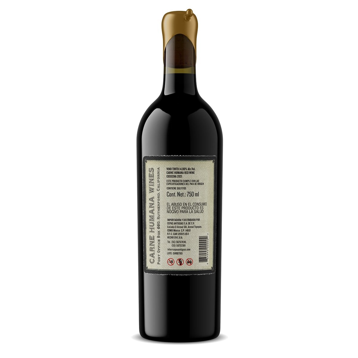 Vino Tinto Carne Humana Cabernet Sauvignon 750ml
