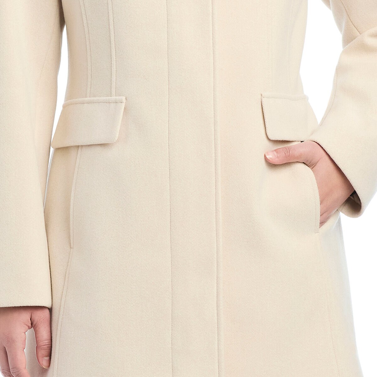 Vince Camuto Abrigo para Dama Café Grande