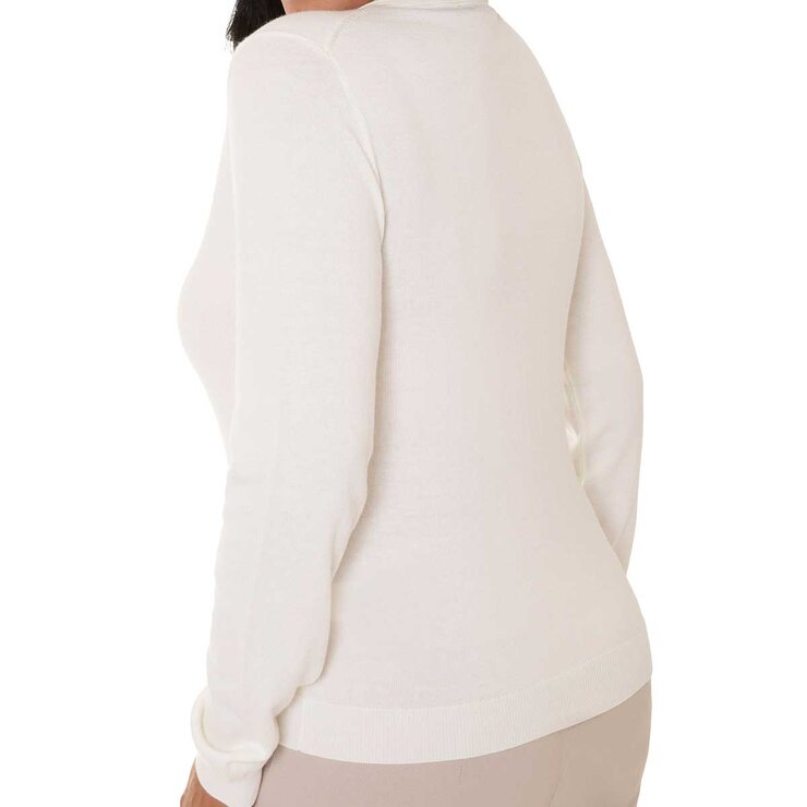 Mario Serrani Italy Suéter para Dama Blanco Chica