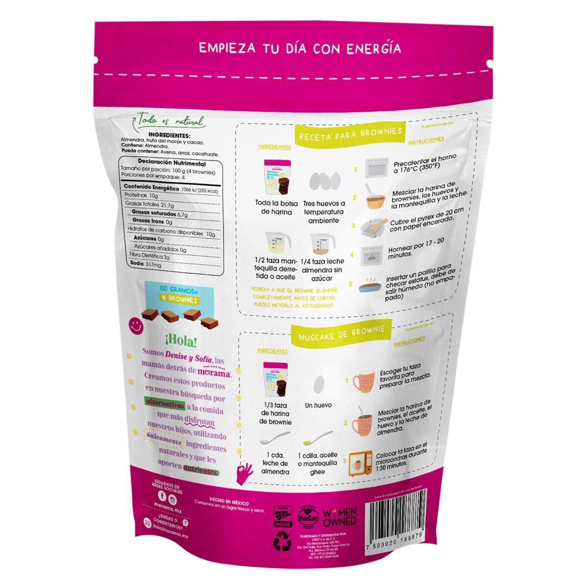 Harina para Brownie Keto, Morama 4 de 275 g Costco México