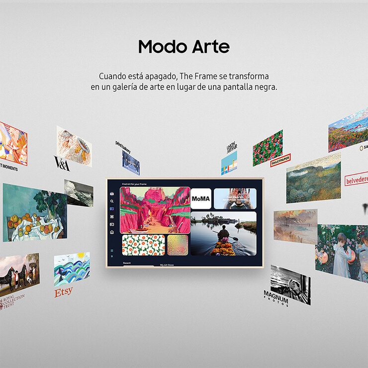 Samsung Pantalla 75" Neo QLED The Frame Pro 4K Smart TV + Marco