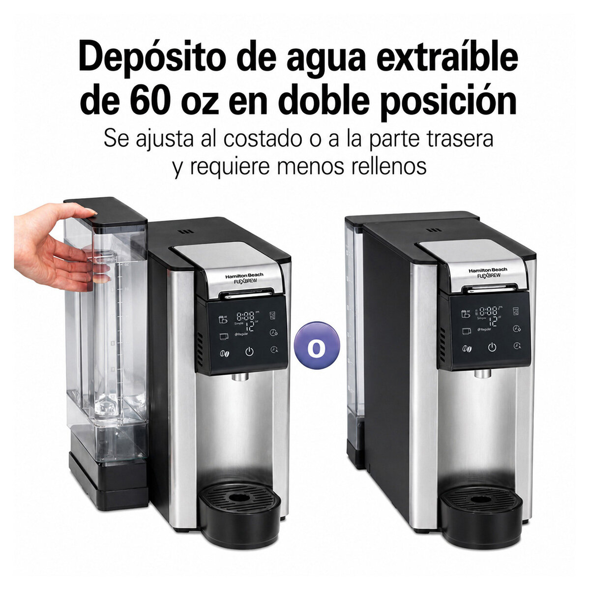 Hamilton Beach, Cafetera FlexBrew Advanced 5 en 1 Hamilton Beach, Cafetera FlexBrew Advanced 5 en 1