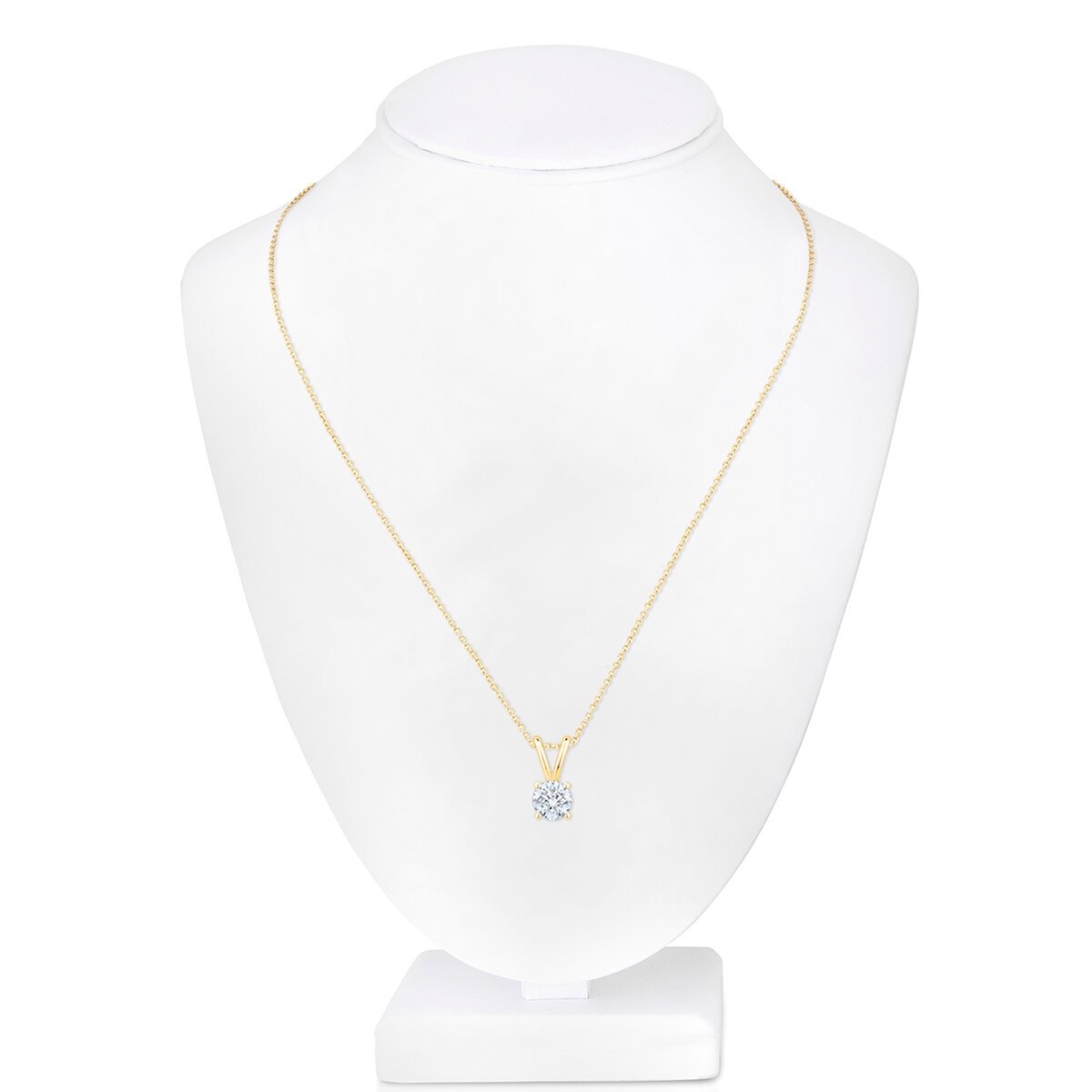 Dije de Diamante Solitario 0.50ctw, Oro Amarillo de 14k