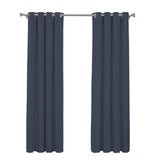 SUN + BLK, Cortinas con Bloqueo Total de Luz, Azul 132cm x 213cm