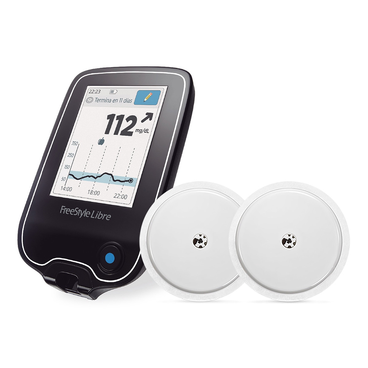 FreeStyle Libre Sistema Flash de Monitoreo de Glucosa 1 lector y 2 Sensores