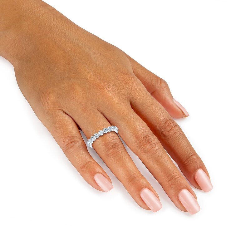 Anillo Eternidad de Diamantes 2.00ctw, Oro Blanco 14K