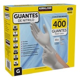 Kirkland Signature Guantes de Nitrilo Grandes 400 pzas