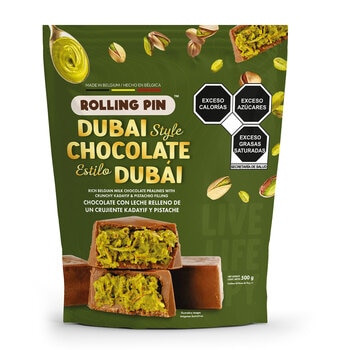 Rolling Pin Chocolate Estilo Dubái 500 g