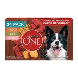 Purina One Alimento Húmedo para Perro 24 pzas