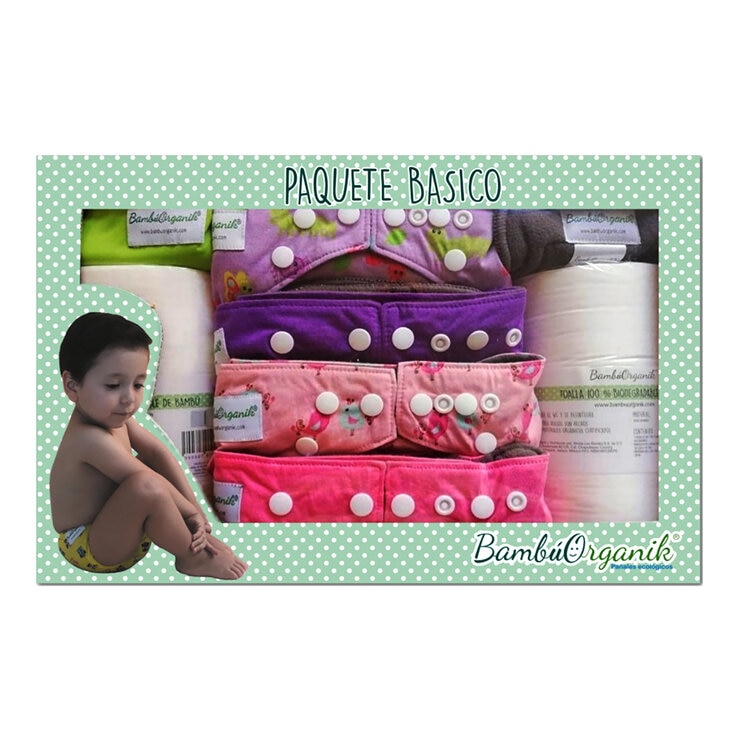 Bambú Organik Kit de Pañales de Bambú