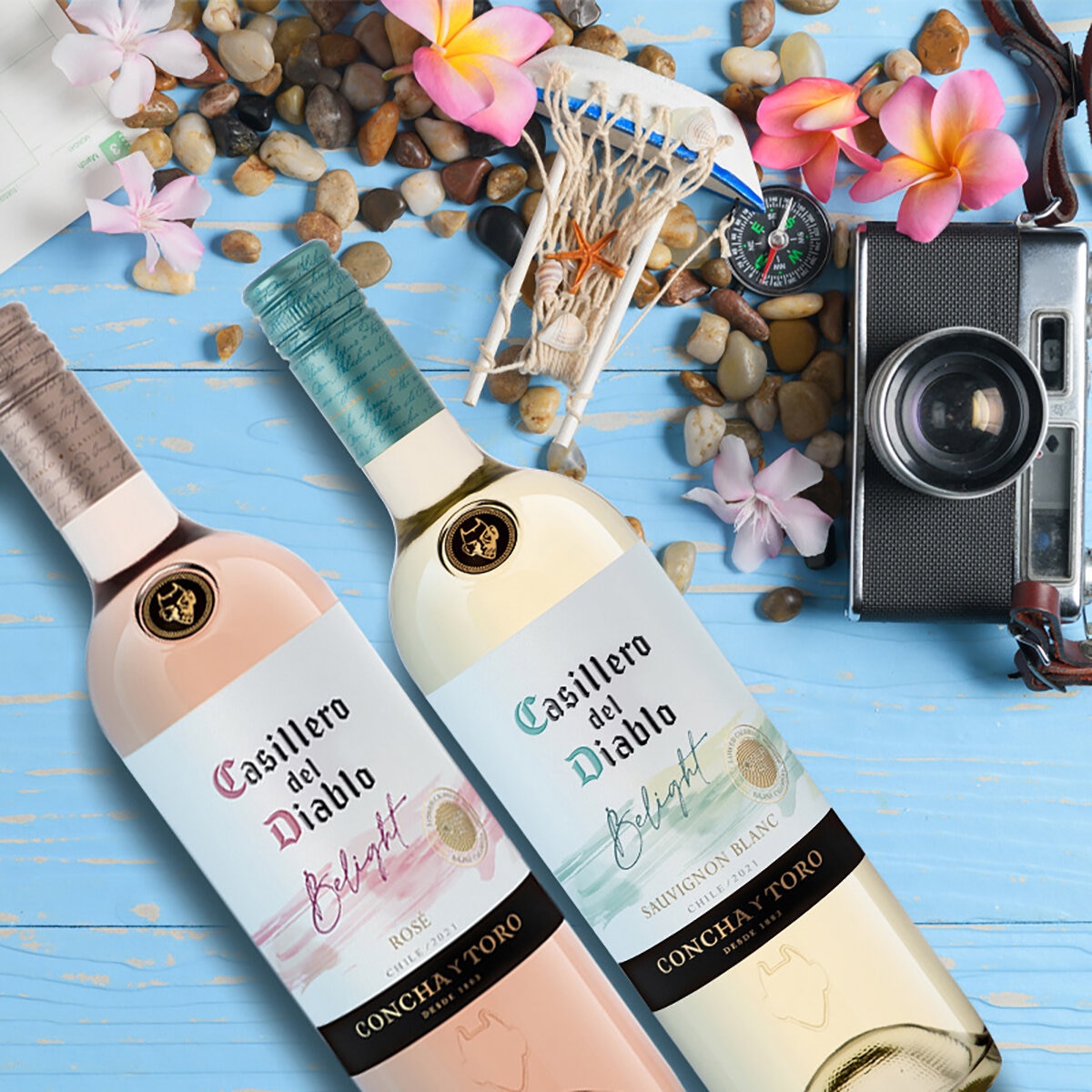 Vinos Blanco y Rosado Casillero del Diablo Be Light 4/750ml