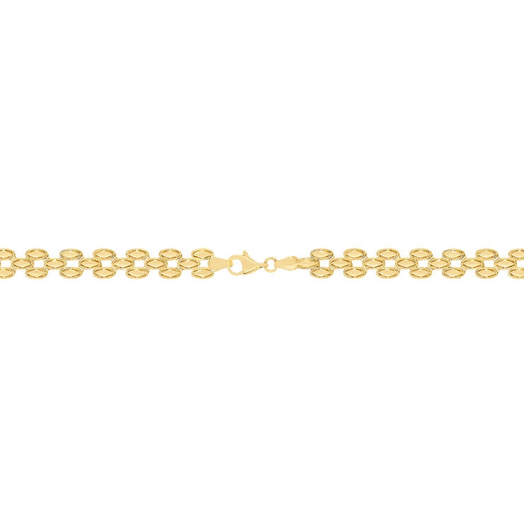 Pulsera de Eslabones Pantera, Oro Amarillo 14K