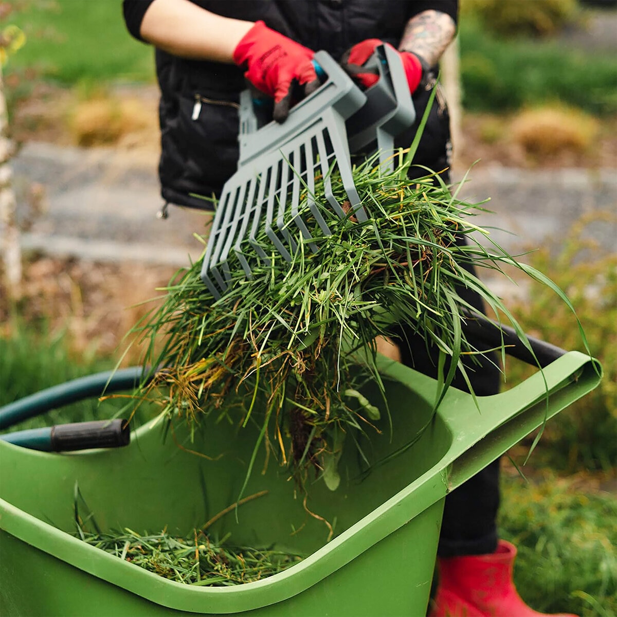 Green Market, Set Deshierbador y Rastrillo para Jardín